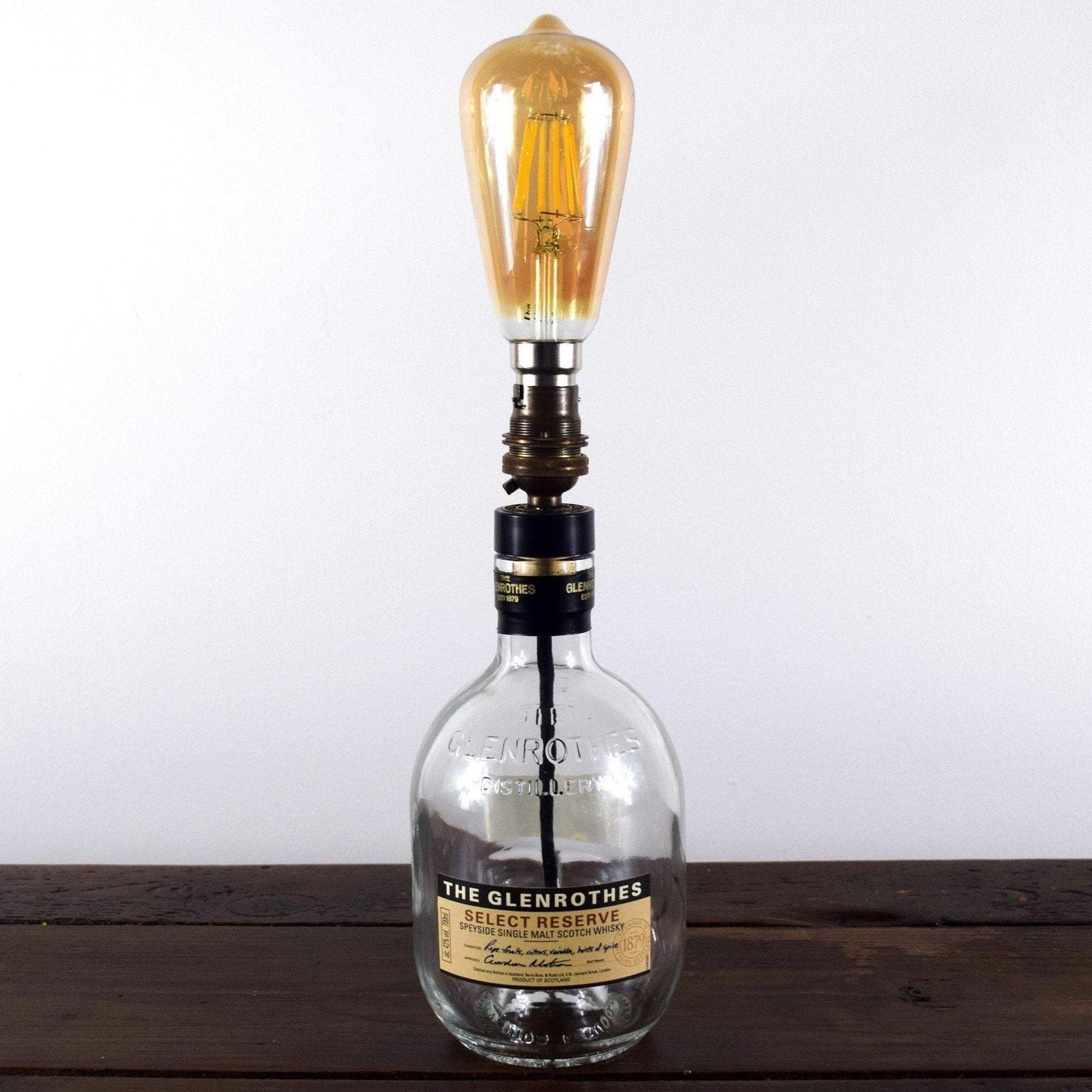 Glenrothes Whiskey Bottle Table Lamp Whiskey Bottle Table Lamps