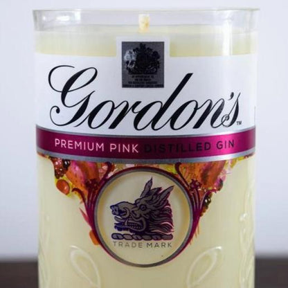 Gordons Pink Gin Bottle Candle Gin Bottle Candles Adhock Homeware