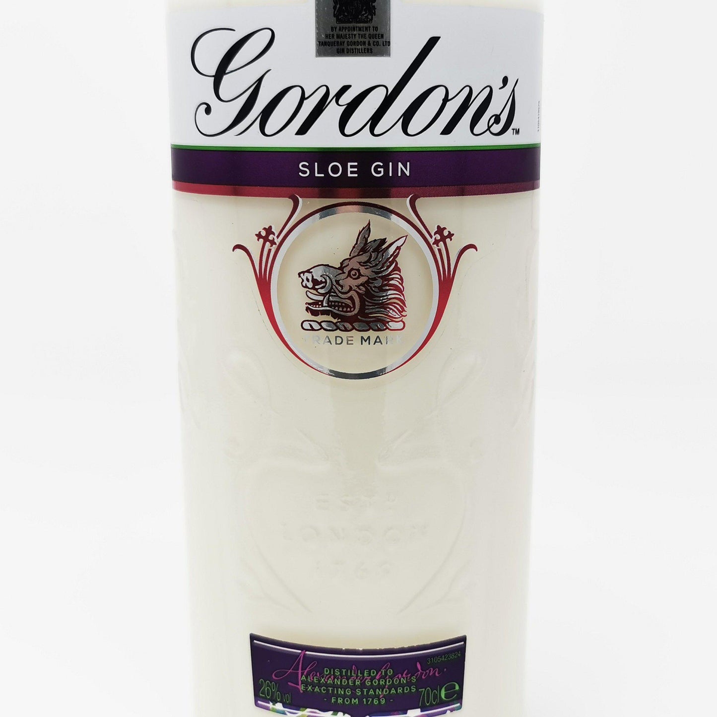 Gordons Sloe Gin Bottle Candle-Gin Bottle Candles-Adhock Homeware