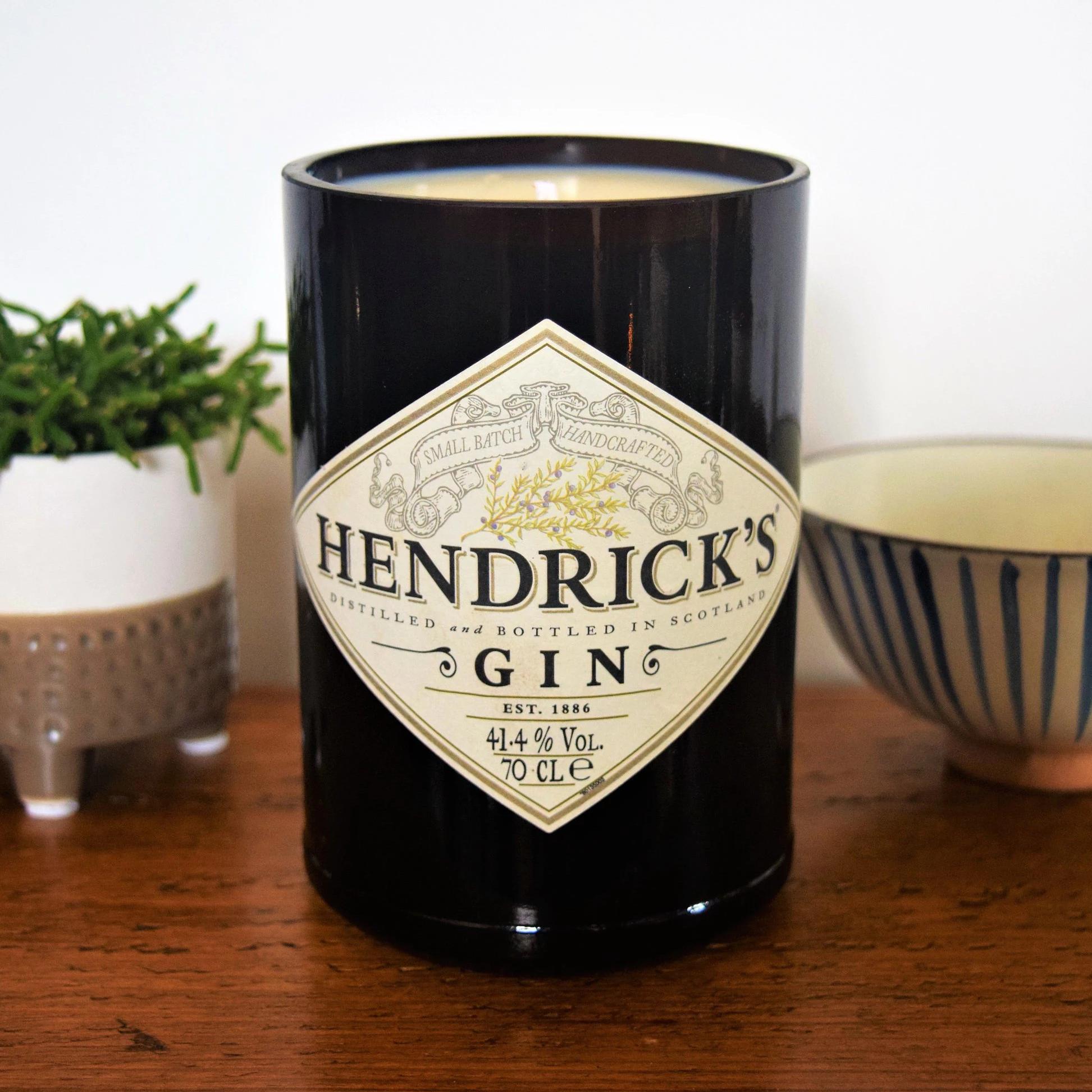 Hendricks Gin Bottle Candle Gin Bottle Candles Adhock Homeware