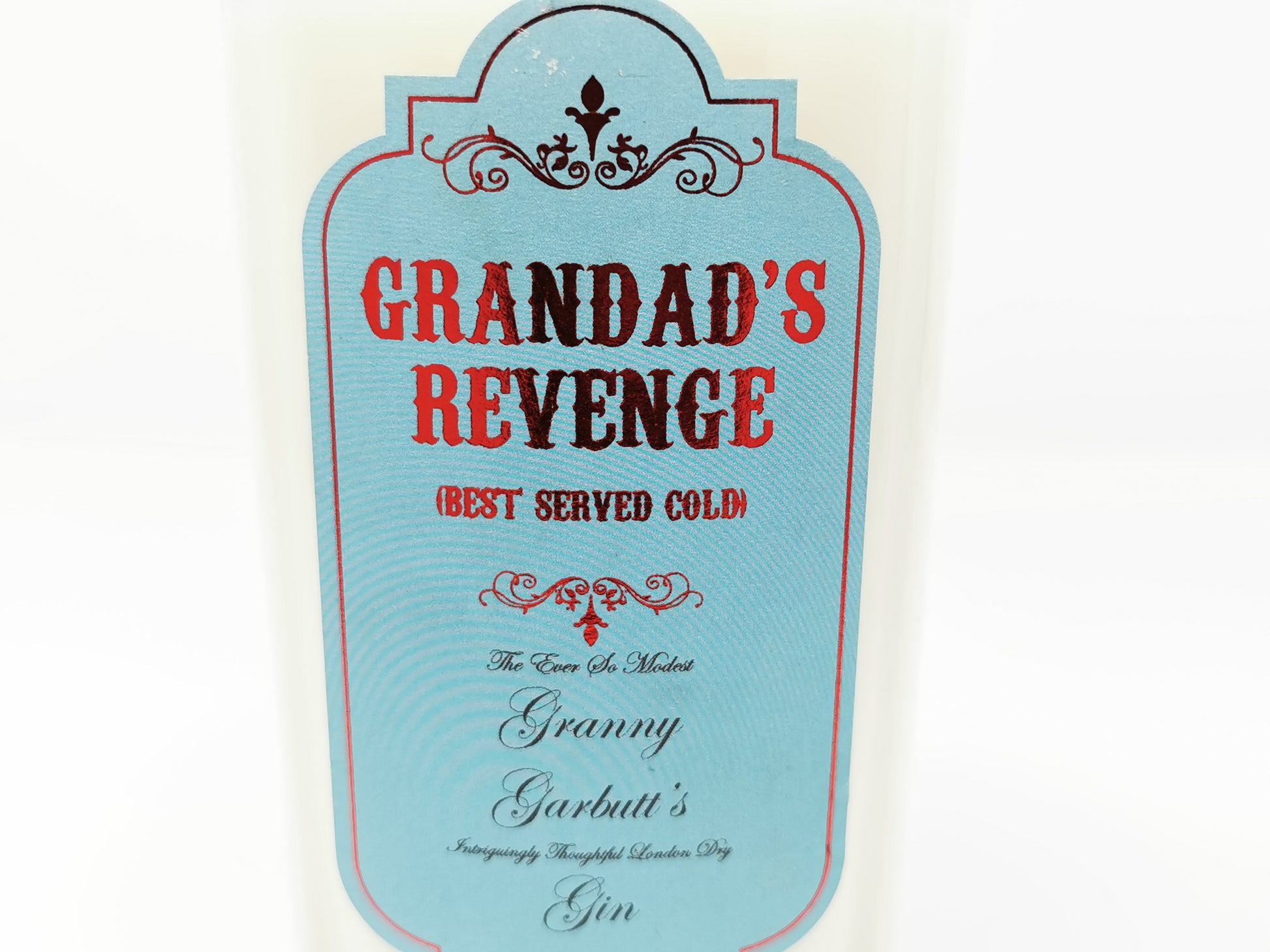 Grandads Revenge Gin Bottle Candle-Gin Bottle Candles-Adhock Homeware