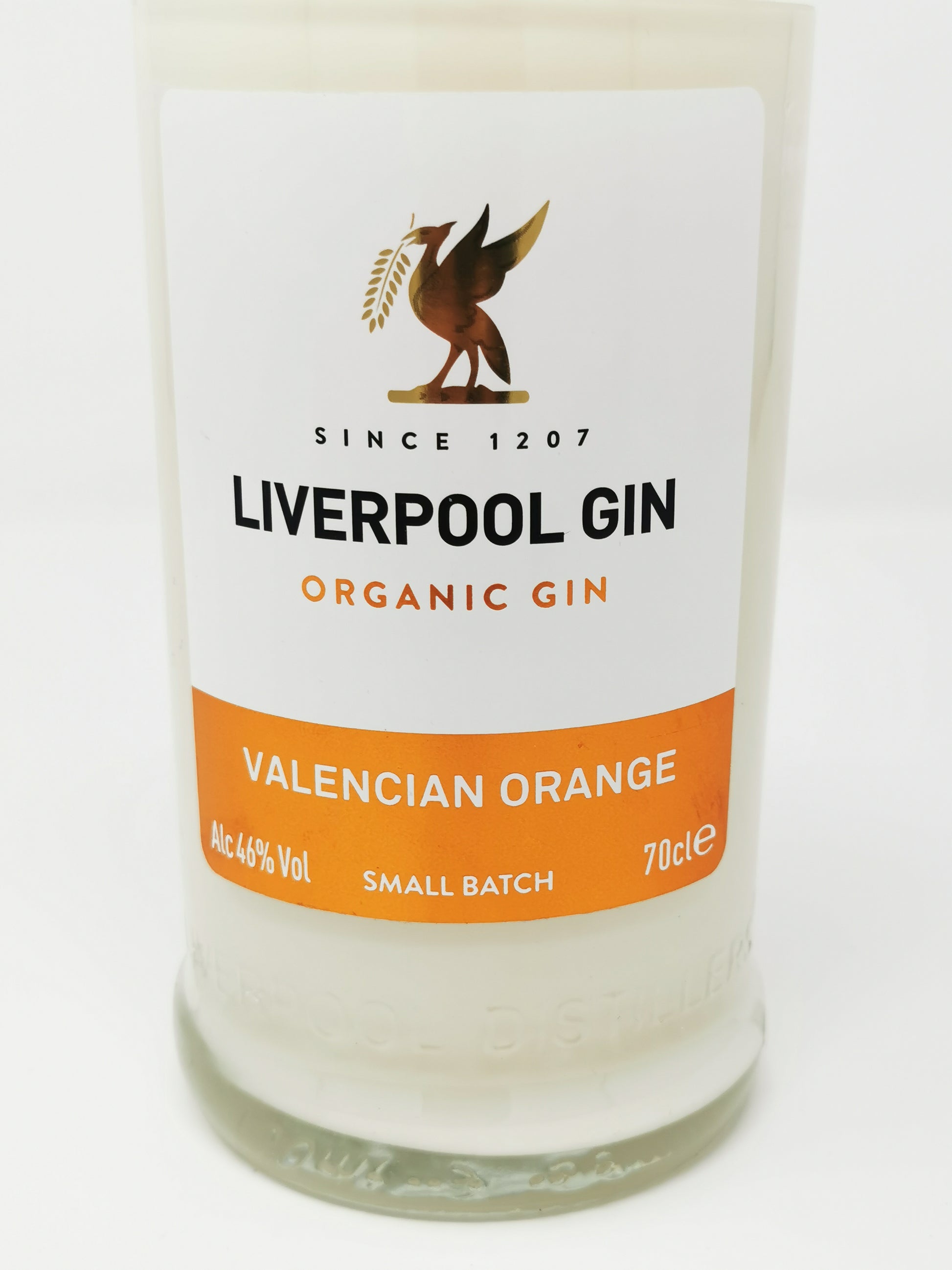 Liverpool Valencian Orange Gin Bottle Candle-Gin Bottle Candles-Adhock Homeware