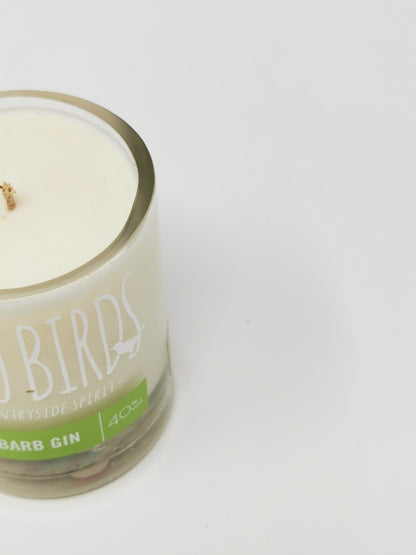 Two Birds Rhubarb Gin Bottle Candle-Gin Bottle Candles-Adhock Homeware