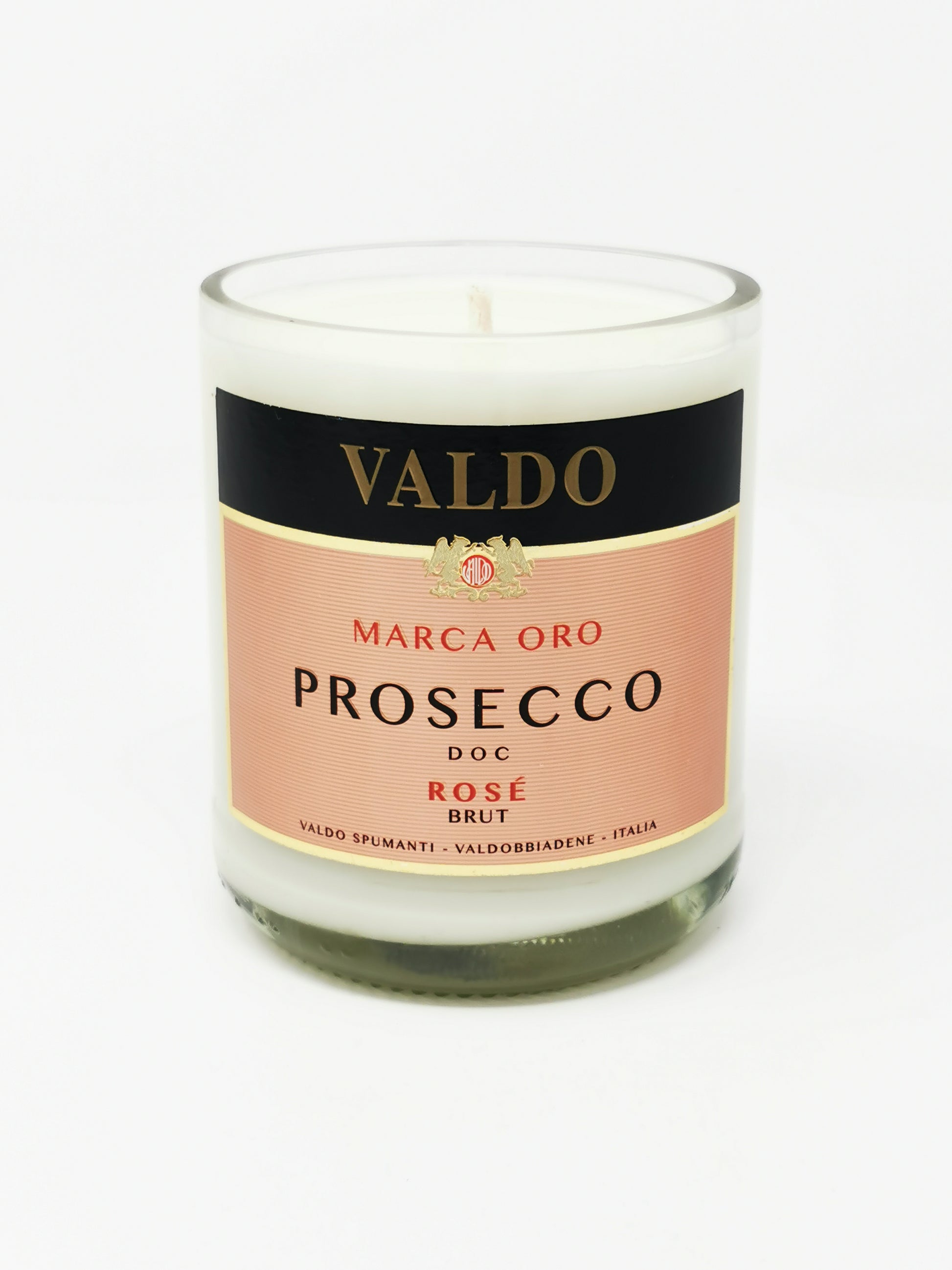 Valdo Rose Prosecco Bottle Candle-Wine & Prosecco Bottle Candles-Adhock Homeware