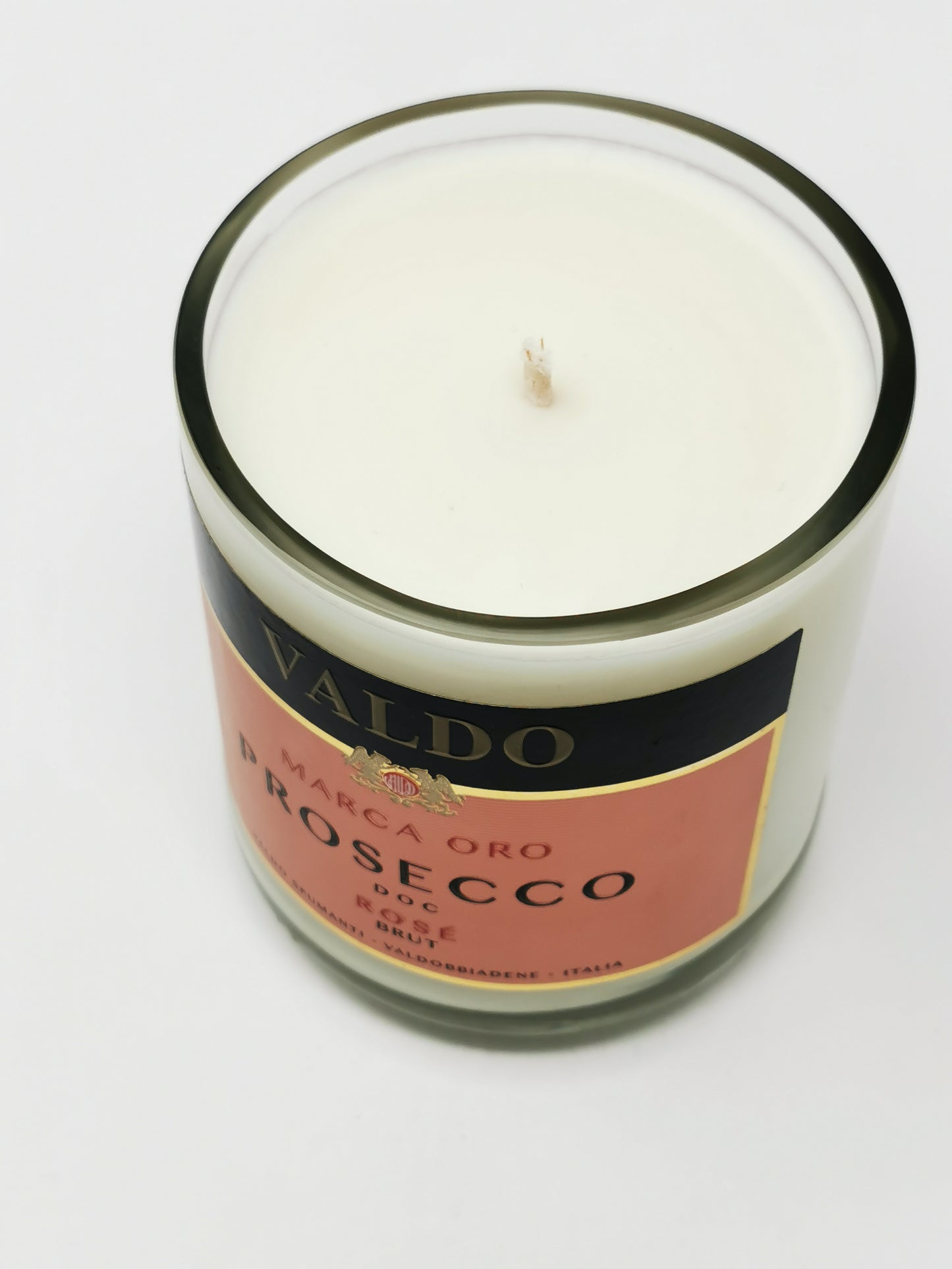 Valdo Rose Prosecco Bottle Candle-Wine & Prosecco Bottle Candles-Adhock Homeware