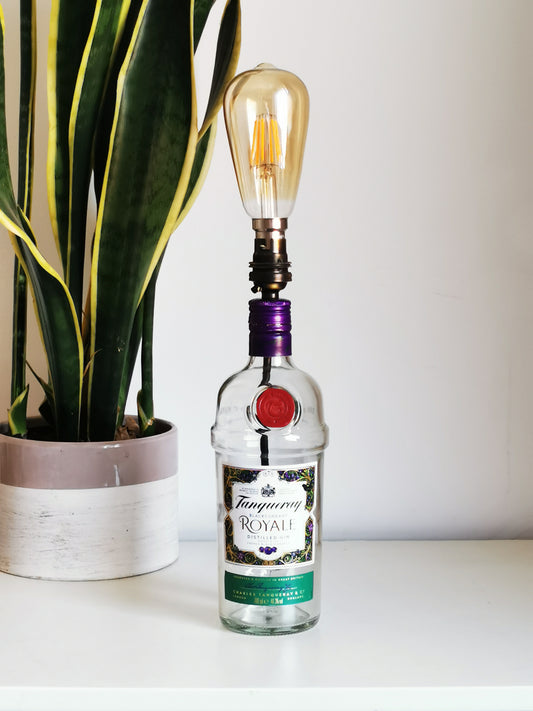 Tanqueray Blackcurrant Royale Gin Bottle Table Lamp Gin Bottle Table Lamps