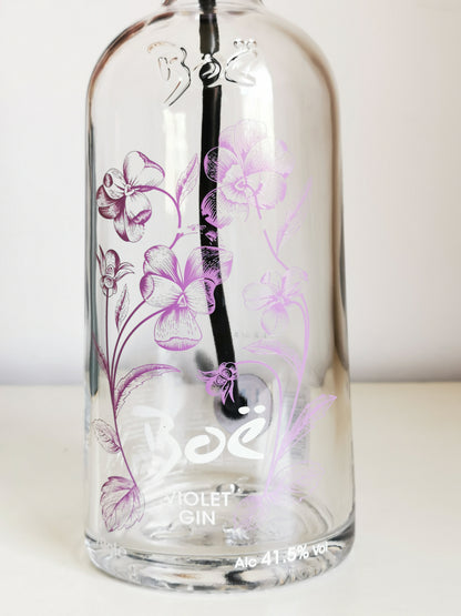 Boe Violet Gin Bottle Table Lamp