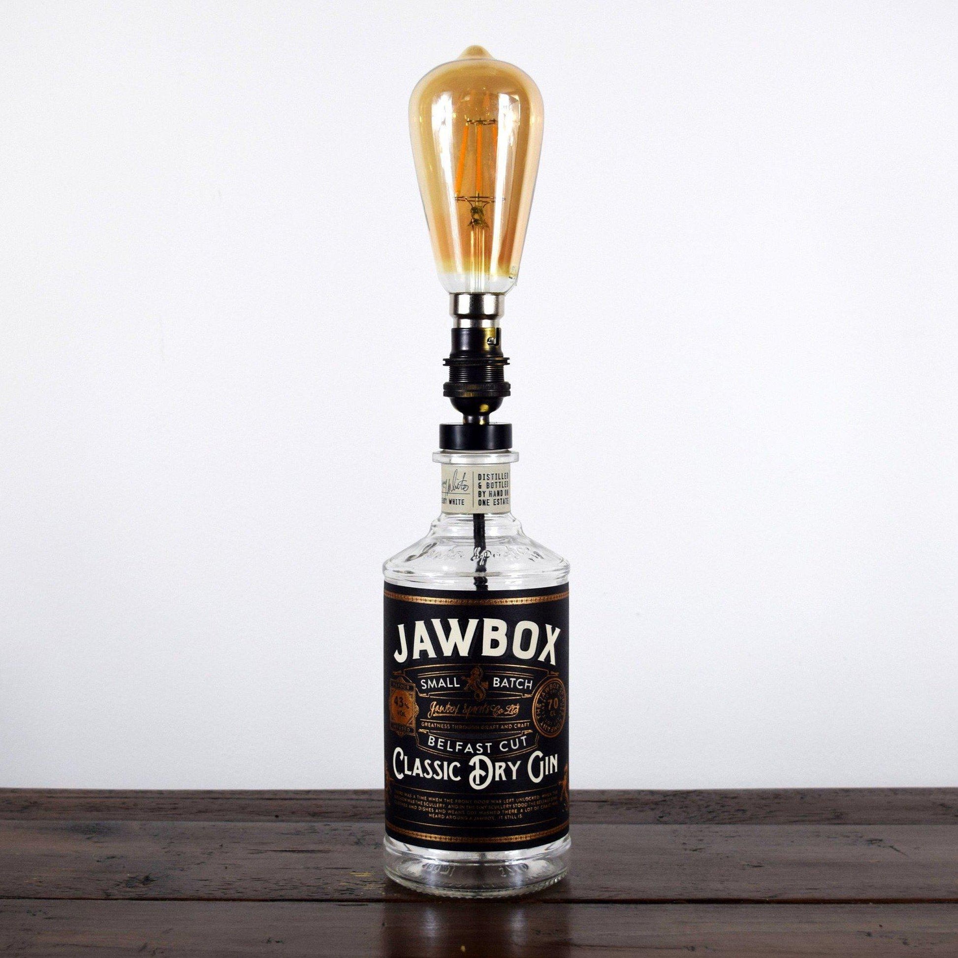 Jawbox Classic Gin Bottle Table Lamp Gin Bottle Table Lamps