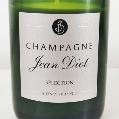 Jean Diot Champagne Bottle Candle-Wine & Prosecco Bottle Candles-Adhock Homeware