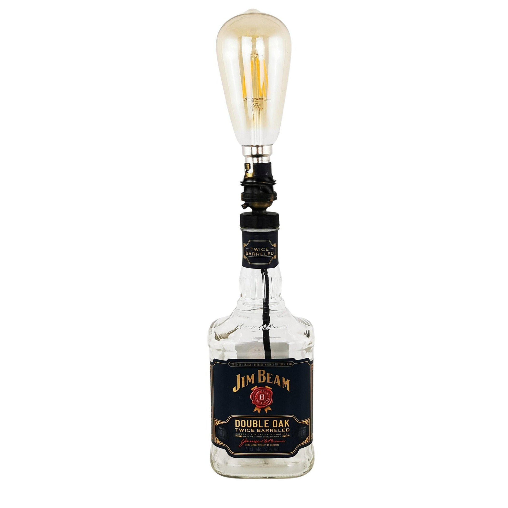 Jim Beam Double Oak Whisky Bottle Table Lamp Whisky Bottle Table Lamps