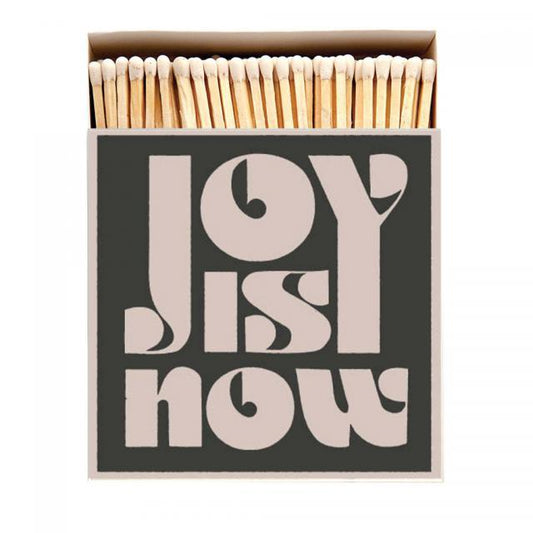 'Joy is Now' Luxury Matches Candle Care & Accessories