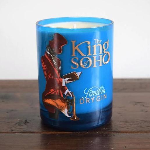 King of Soho Gin Bottle Candle-Gin Bottle Candles-Adhock Homeware