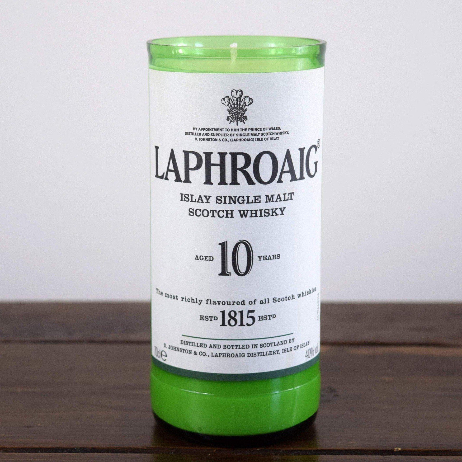 Laphroaig 10yo. Whiskey Bottle Candle-Whiskey Bottle Candles-Adhock Homeware