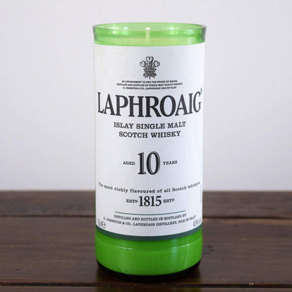 Laphroaig 10yo. Whiskey Bottle Candle-Whiskey Bottle Candles-Adhock Homeware