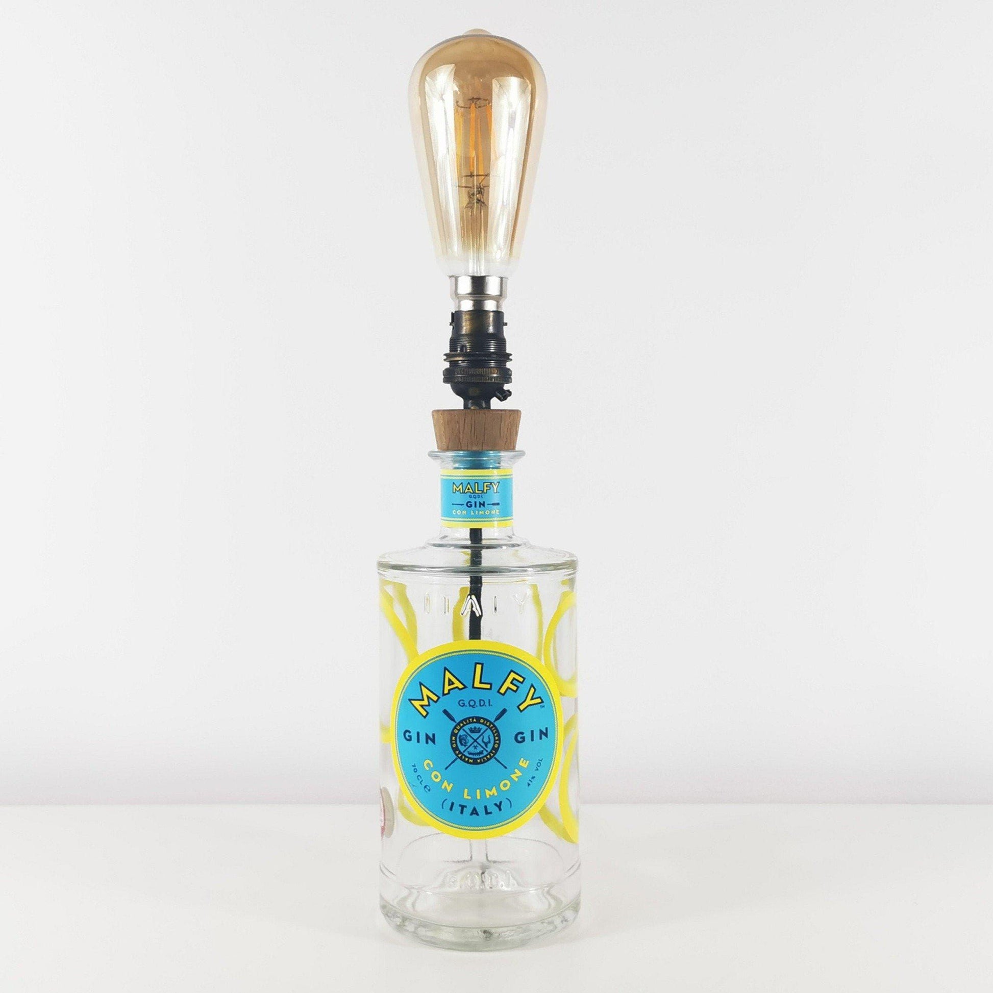 Malfy Con Limone Gin Bottle Table Lamp Gin Bottle Table Lamps
