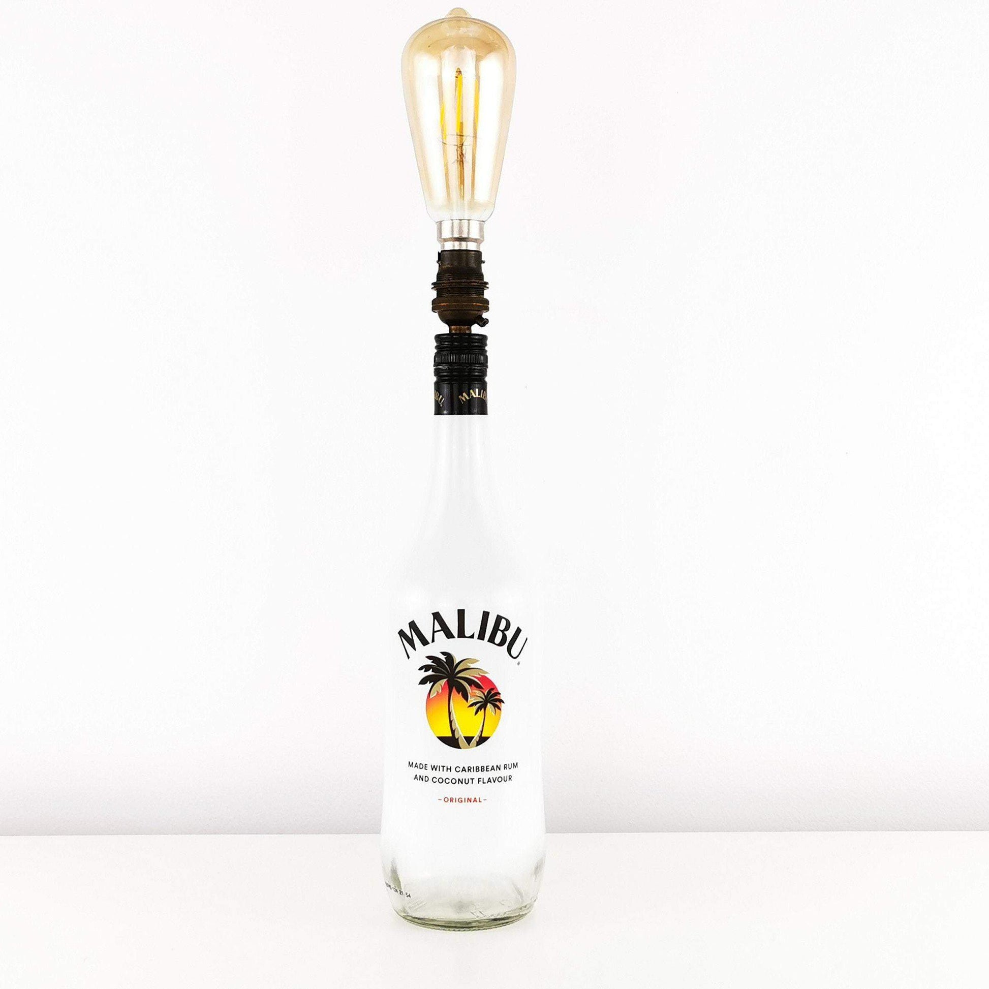 Malibu Rum Bottle Table Lamp (1L) Rum Bottle Table Lamps