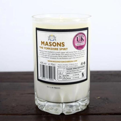 Masons Tea Edition Gin Bottle Candle Gin Bottle Candles Adhock Homeware