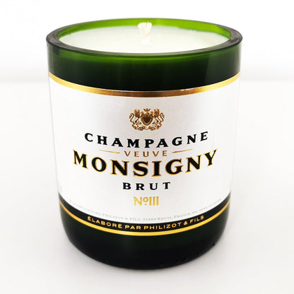 Monsigny Champagne Bottle Candle-Wine & Prosecco Bottle Candles-Adhock Homeware