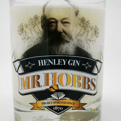 Mr Hobbs Gin Bottle Candle Gin Bottle Candles Adhock Homeware