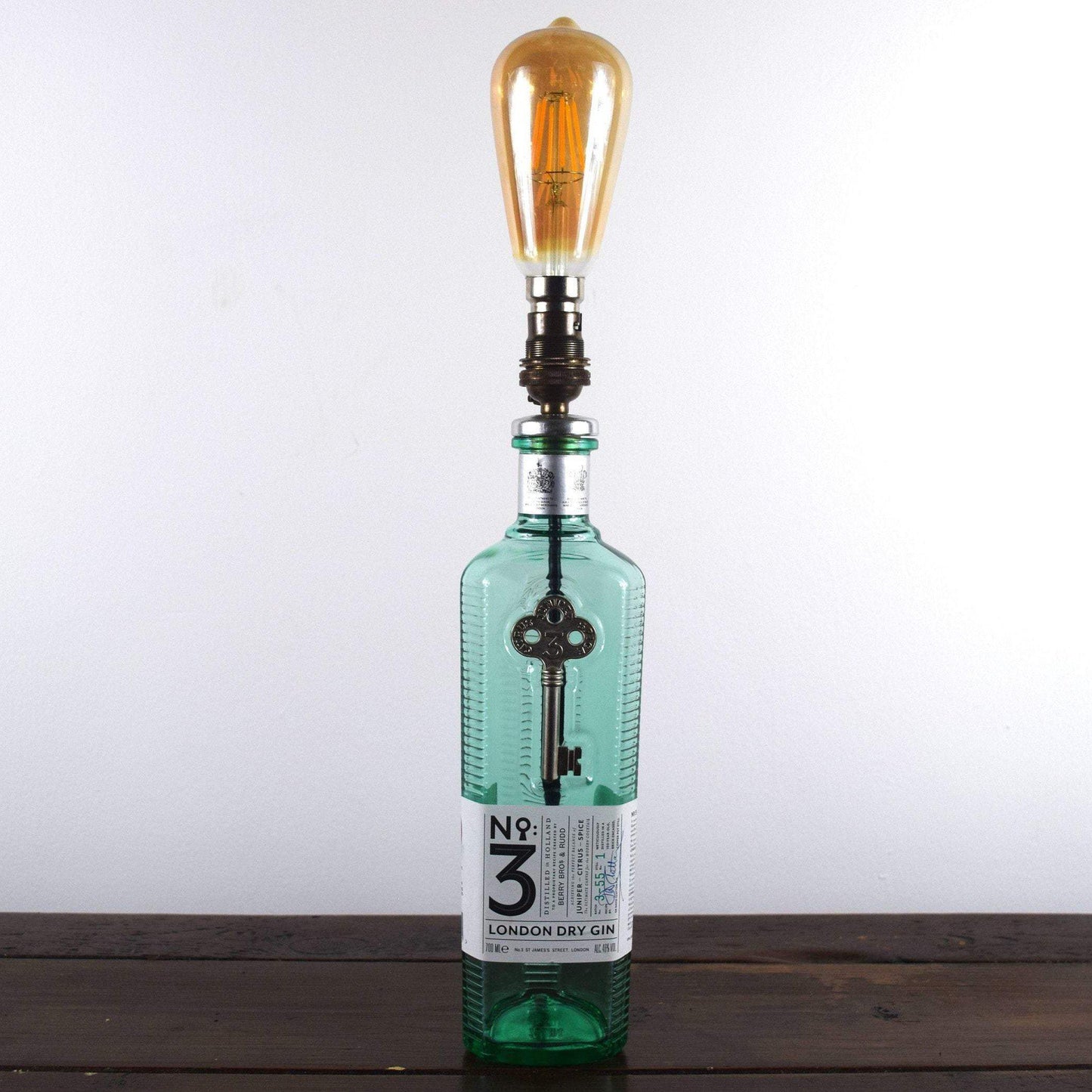 No.3 London Dry Gin Bottle Table Lamp Gin Bottle Table Lamps