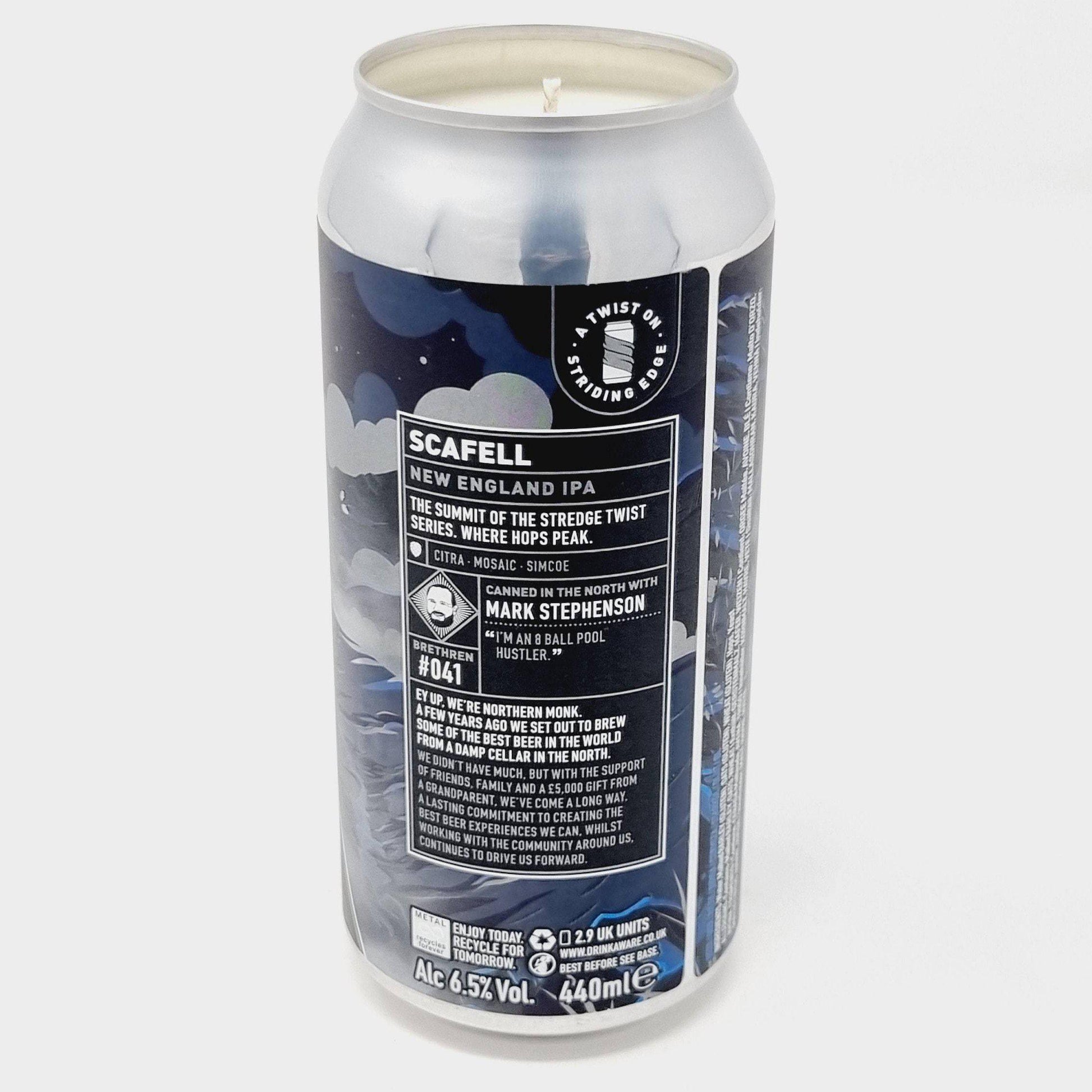 Northern Monk Scafell Craft Beer Can Candle Adhock Homeware
