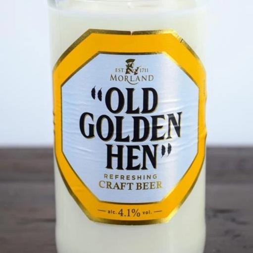 Old Golden Hen Ale Beer Bottle Candle-Beer & Ale Bottle Candles-Adhock Homeware