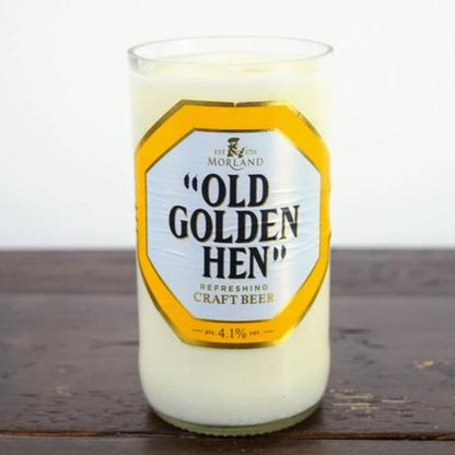 Old Golden Hen Ale Beer Bottle Candle-Beer & Ale Bottle Candles-Adhock Homeware