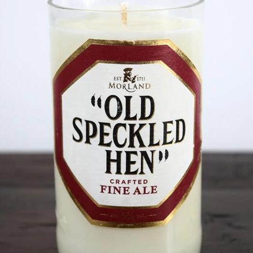 Old Speckled Hen Ale Beer Bottle Candle-Beer & Ale Bottle Candles-Adhock Homeware
