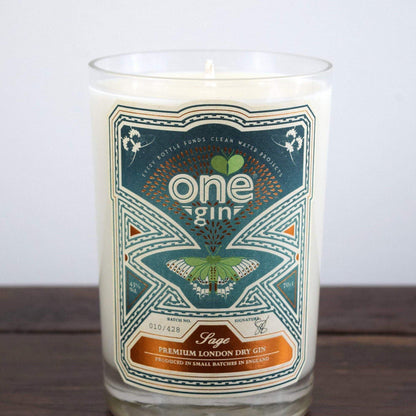 One Gin Bottle Candle-Gin Bottle Candles-Adhock Homeware