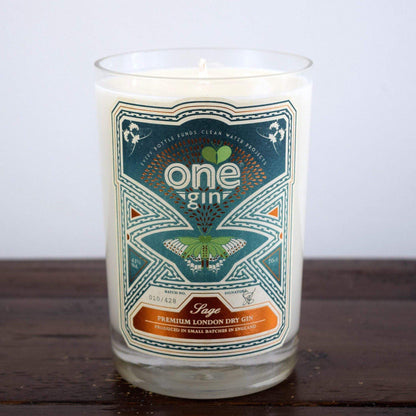 One Gin Bottle Candle-Gin Bottle Candles-Adhock Homeware