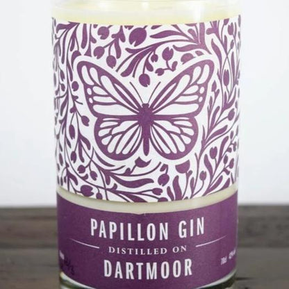 Papillon Dartmoor Gin Bottle Candle-Gin Bottle Candles-Adhock Homeware