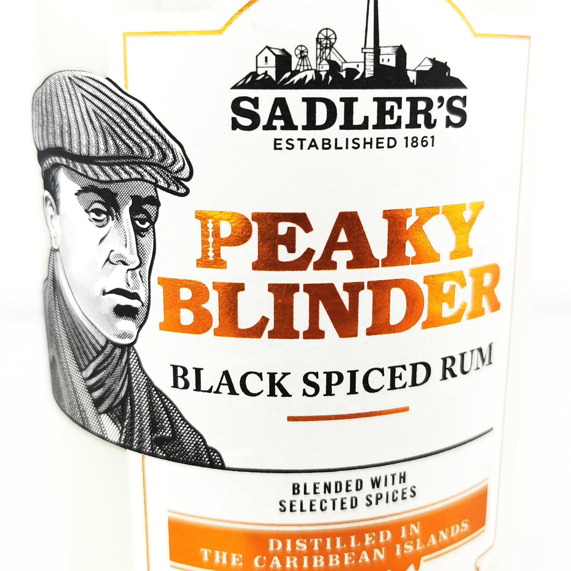 Peaky Blinder Black Spiced Rum Bottle Candle Rum Bottle Candles Adhock Homeware
