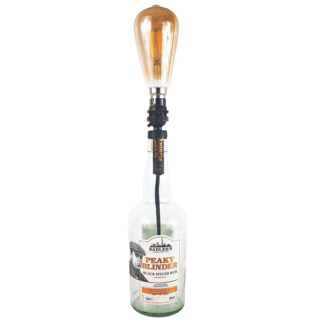 Peaky Blinder Spiced Rum Bottle Table Lamp Rum Bottle Table Lamps