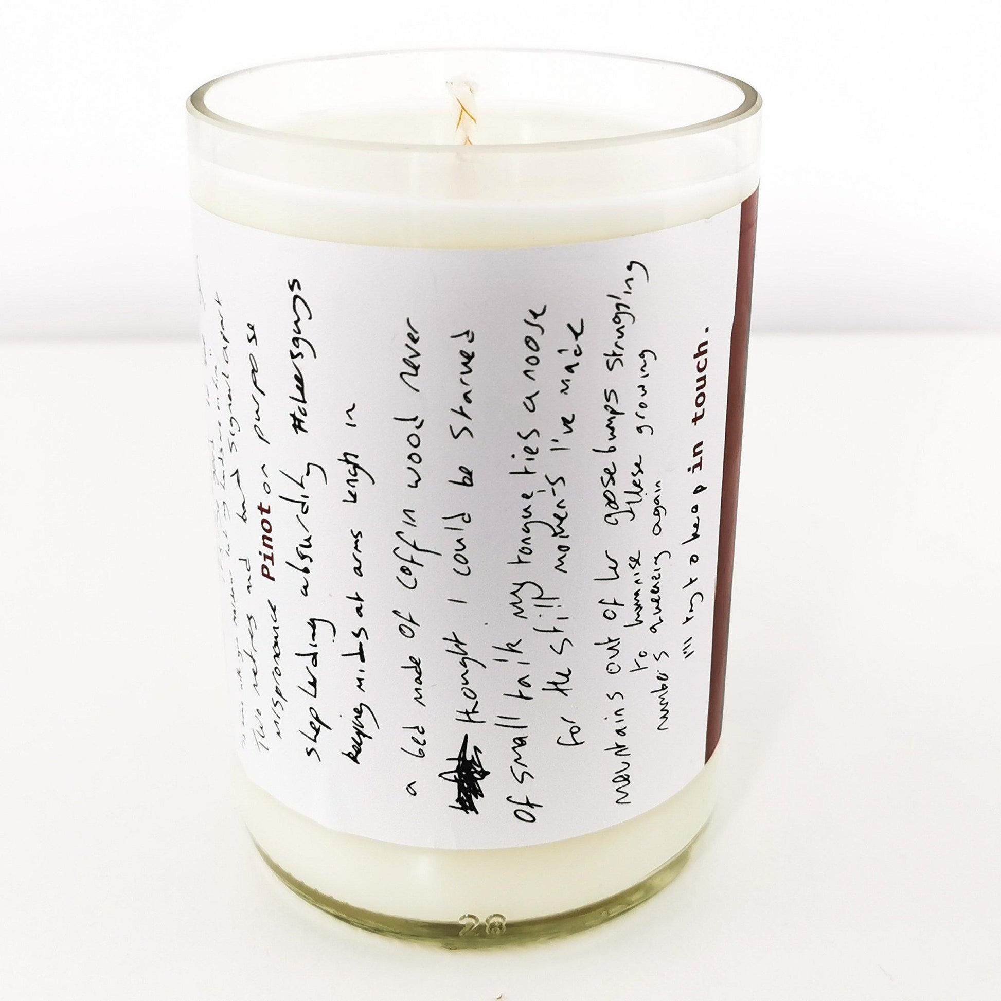 Pilton Pinot Skin Contact Cider Bottle Candle Cider Bottle Candles Adhock Homeware