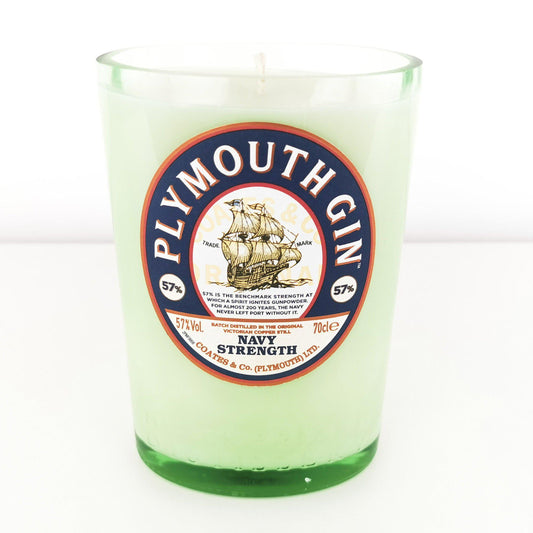 Plymouth Navy Strength Gin Bottle Candle-Gin Bottle Candles-Adhock Homeware