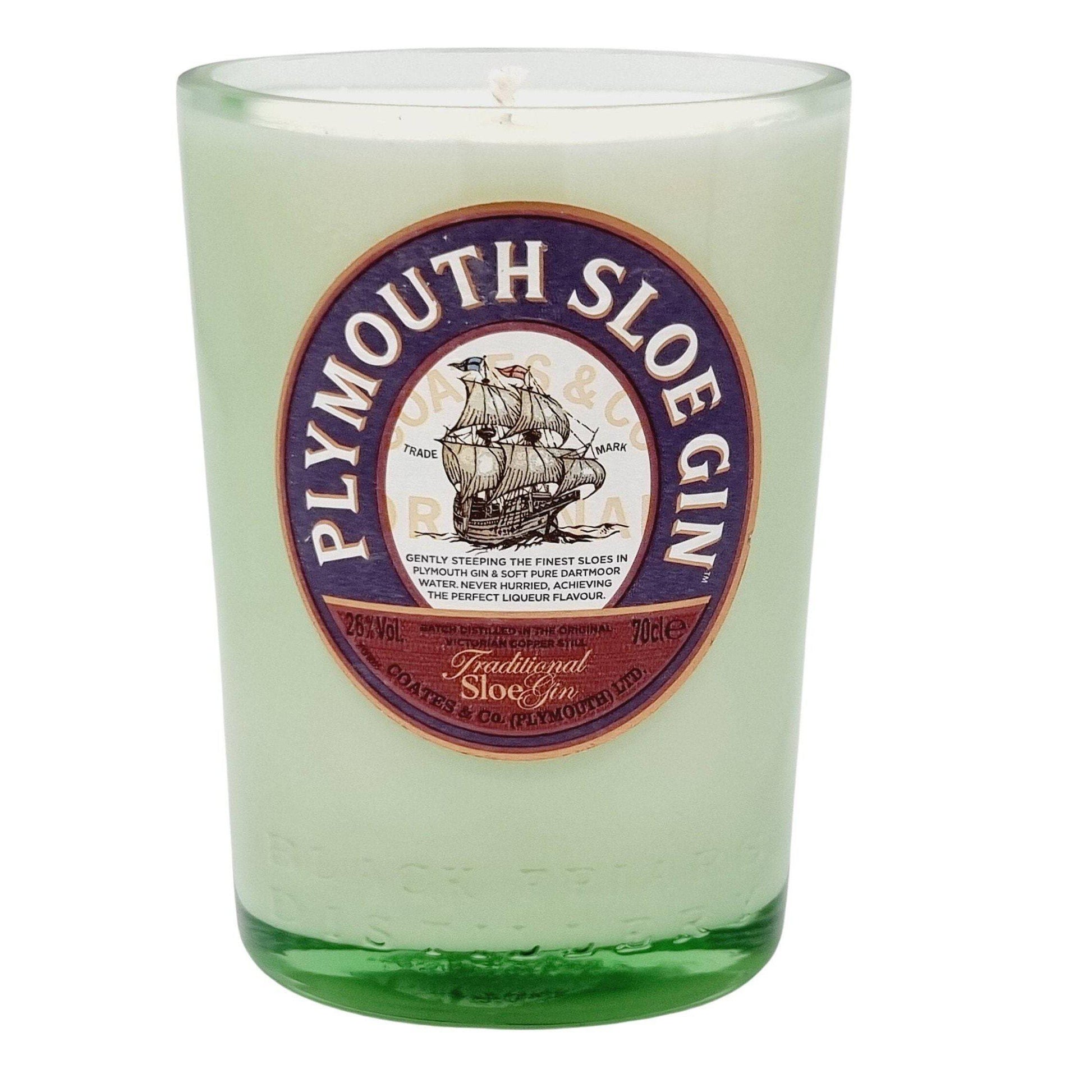 Plymouth Sloe Gin Bottle Candle Gin Bottle Candles Adhock Homeware