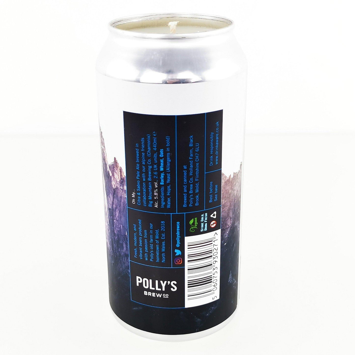 Pollys and Big Mountain Oh My Craft Beer Can Candle-Beer Can Candles-Adhock Homeware