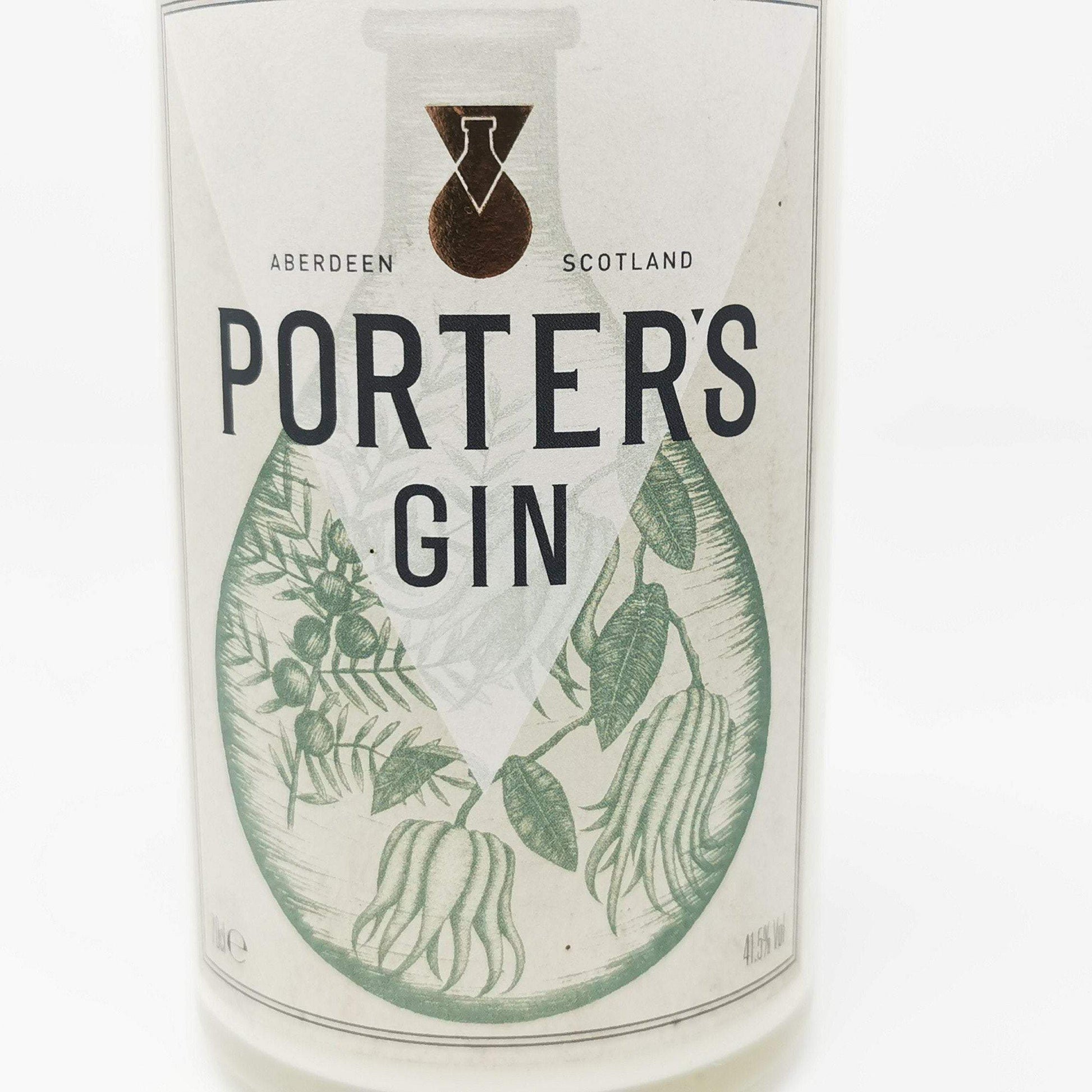 Porters Classic Gin Bottle Candle-Gin Bottle Candles-Adhock Homeware