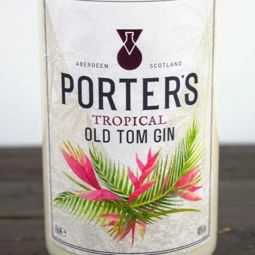 Porters Tropical Gin Bottle Candle Gin Bottle Candles Adhock Homeware