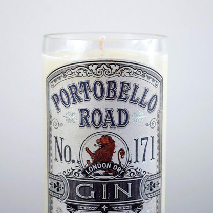 Portobello Road Gin Bottle Candle Gin Bottle Candles Adhock Homeware