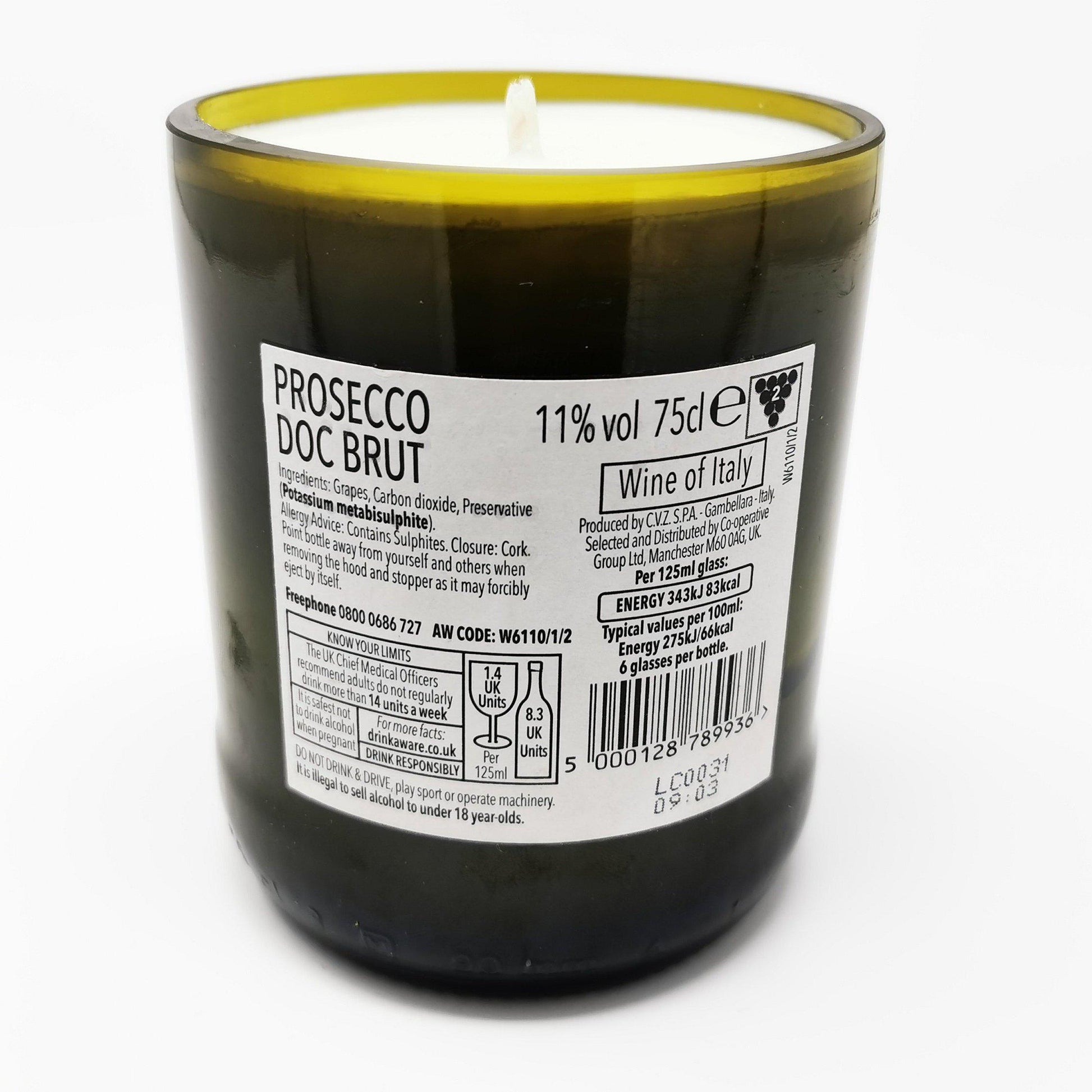 Prosecco Italian Curvee Bottle Candle-Wine & Prosecco Bottle Candles-Adhock Homeware