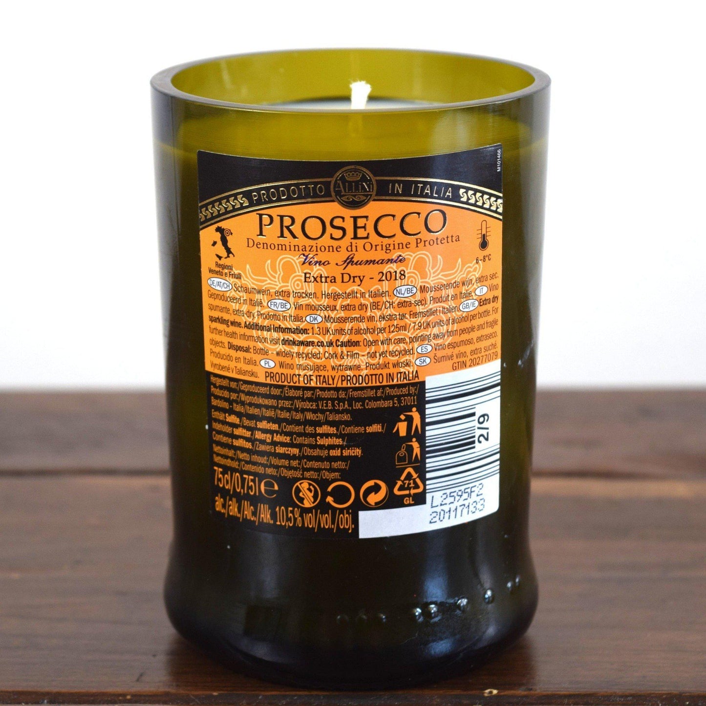 Prosecco Vino Spumante Bottle Candle Wine & Prosecco Bottle Candles Adhock Homeware