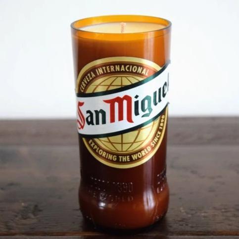 San Miguel Lager Beer Bottle Candle-Beer & Ale Bottle Candles-Adhock Homeware