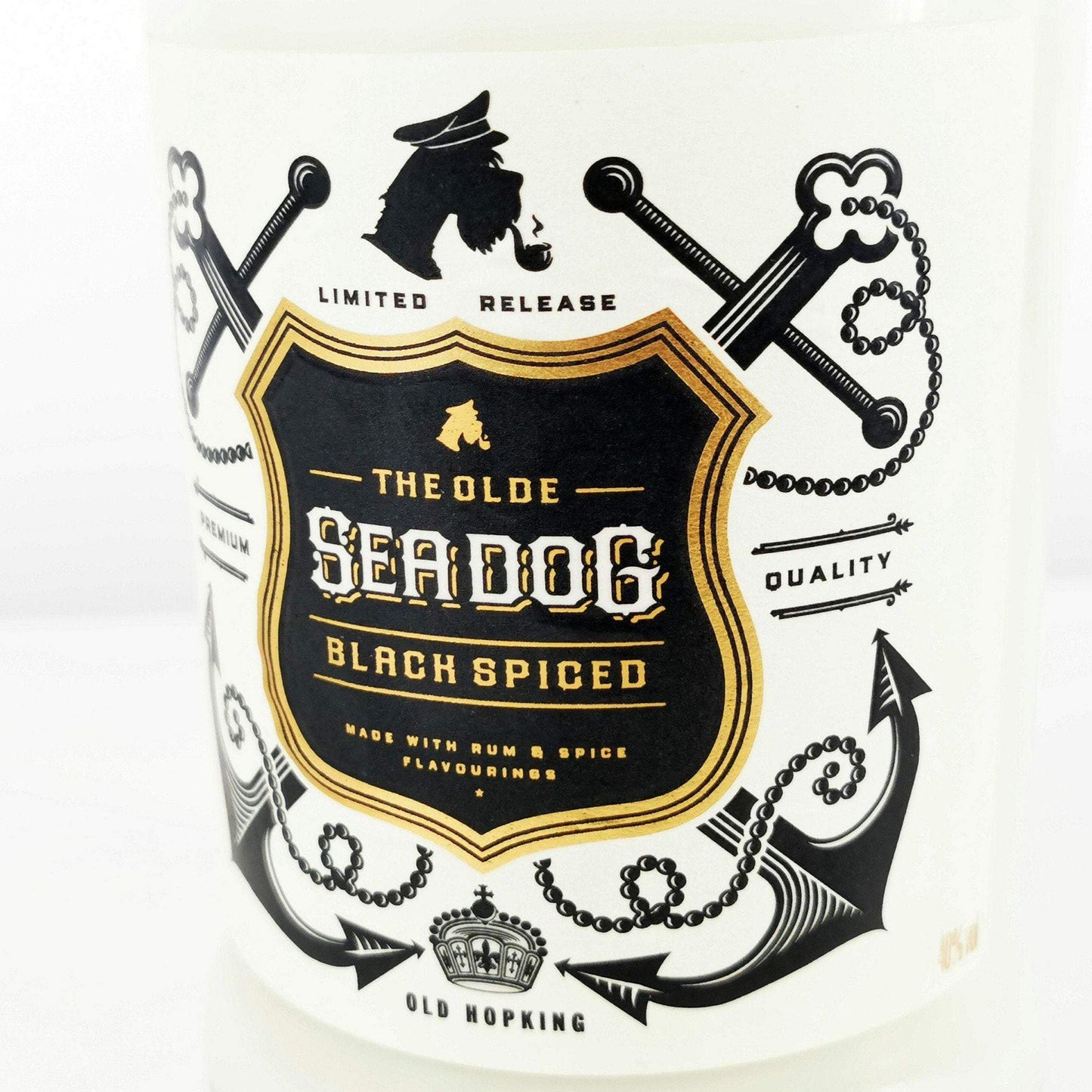 Sea Dog Black Spiced Rum Bottle Candle-Rum Bottle Candles-Adhock Homeware