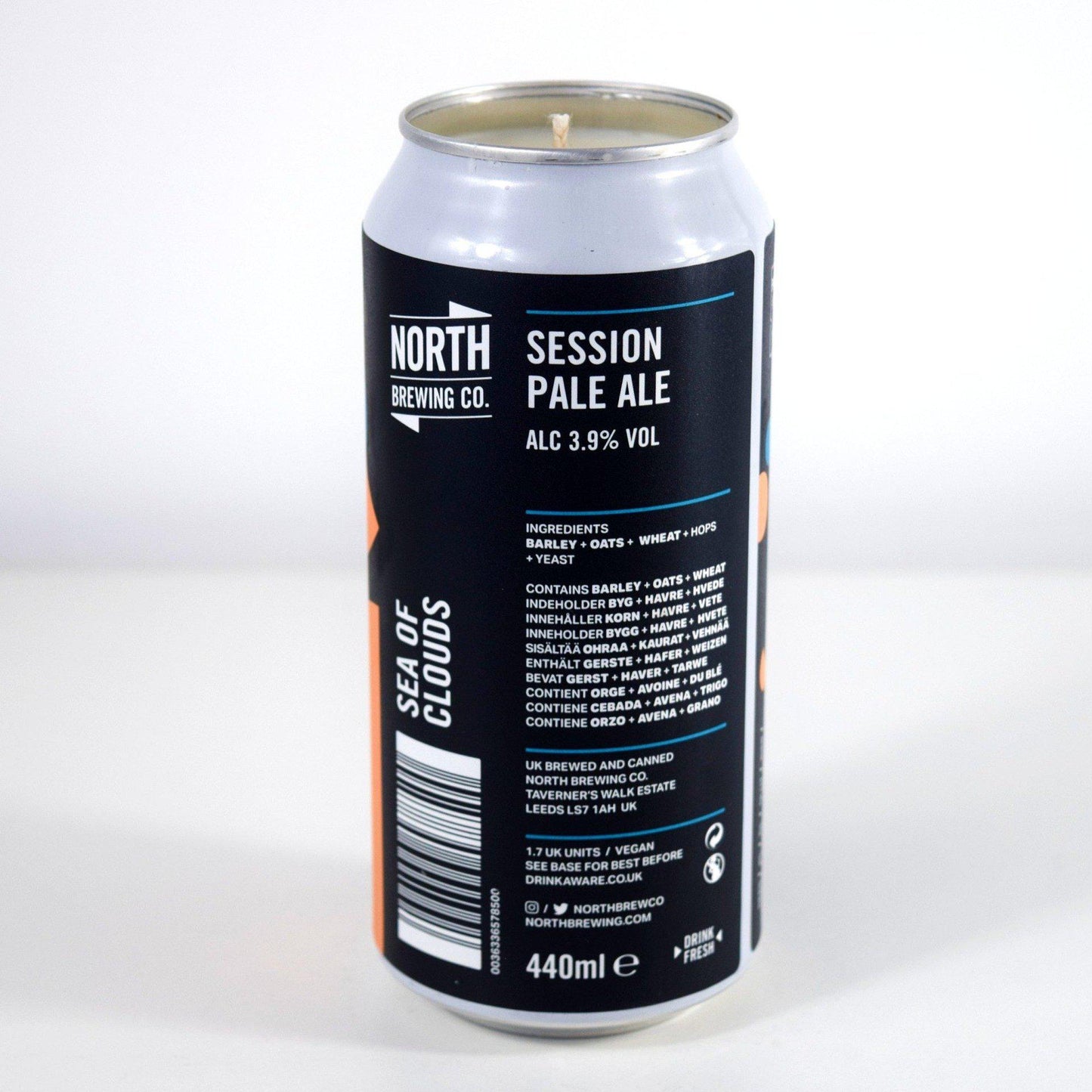North Brewing Sea of Clouds Beer Can Candle-Beer Can Candles-Adhock Homeware