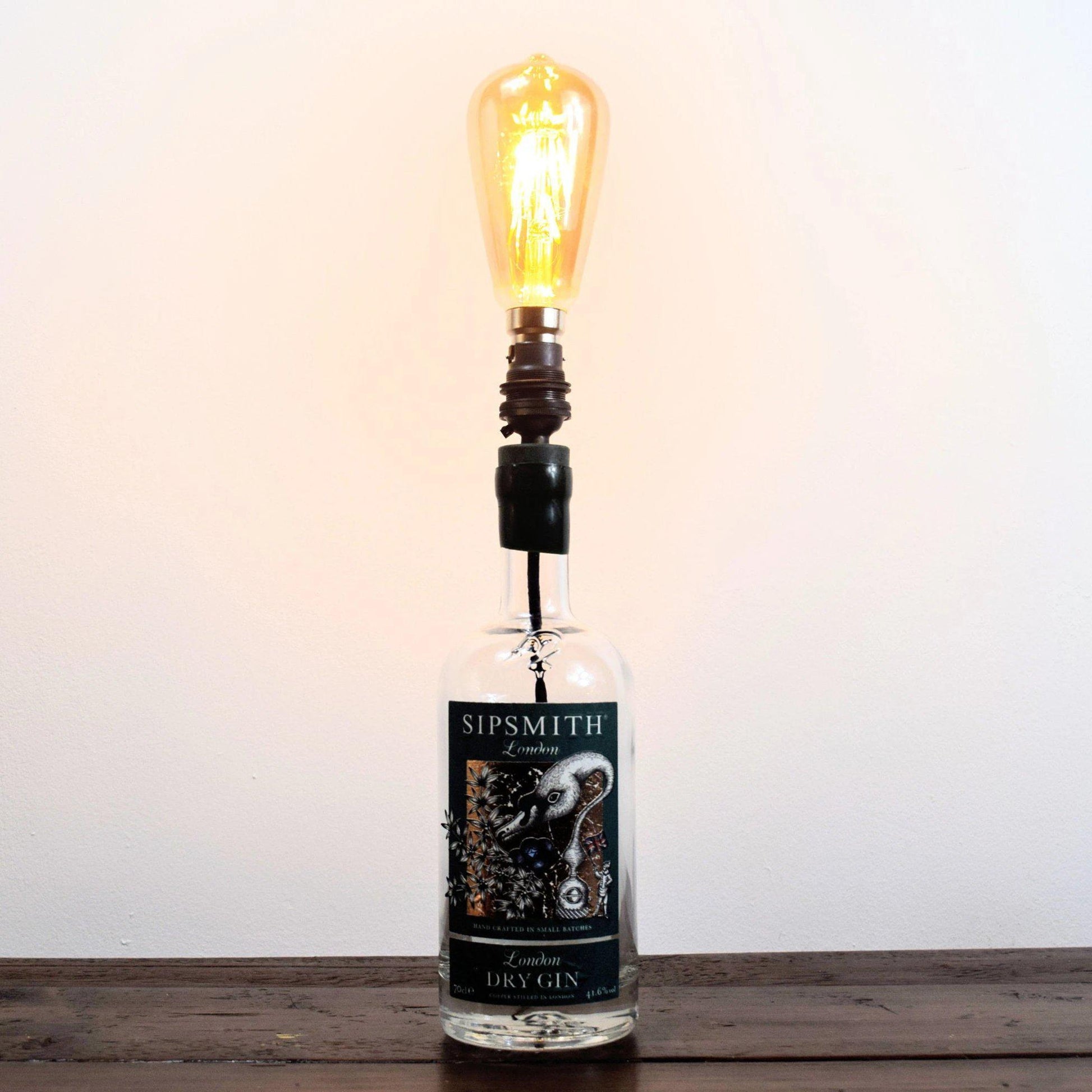Sipsmiths Gin Bottle Table Lamp Gin Bottle Table Lamps