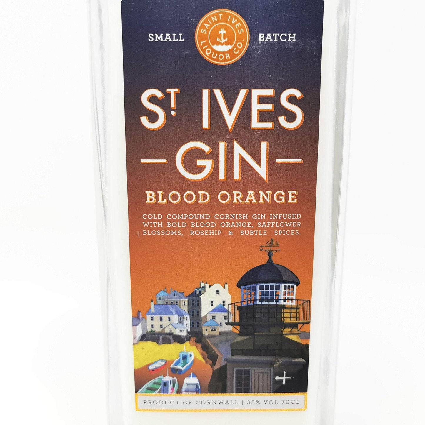 St Ives Blood Orange Gin Bottle Candle-Gin Bottle Candles-Adhock Homeware