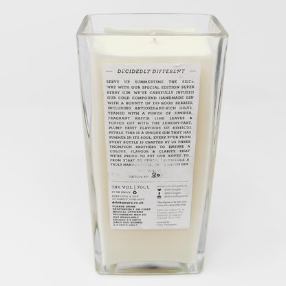St Ives Super Berry Gin Bottle Candle-Gin Bottle Candles-Adhock Homeware