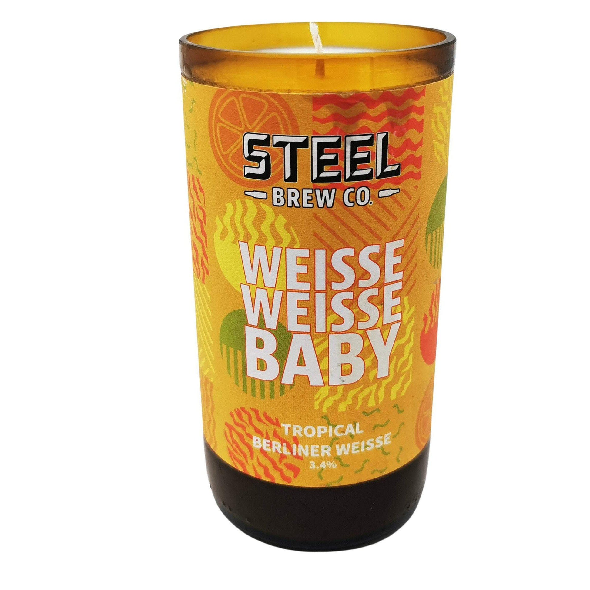 Steel Brew Weisse Weisse Baby Craft Beer Bottle Candle Beer & Ale Bottle Candles Adhock Homeware