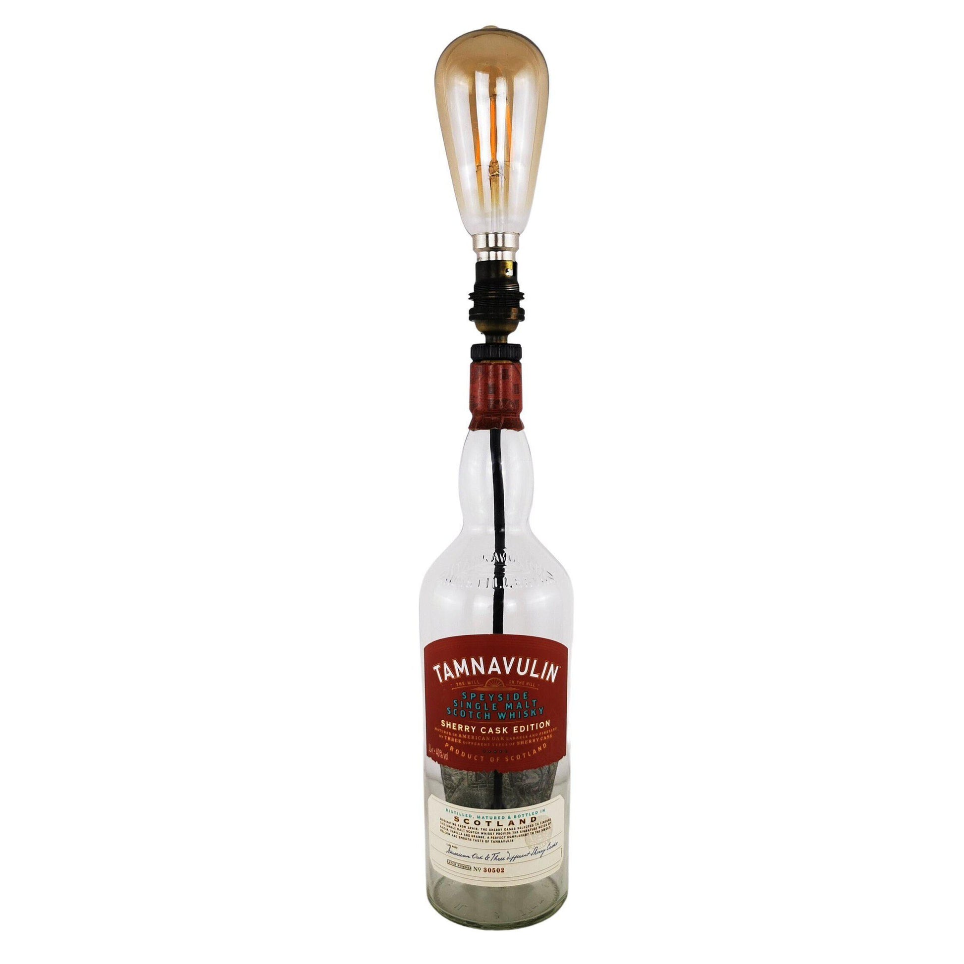 Tamnavulin Sherry Cask Whisky Bottle Table Lamp (1L) Whisky Bottle Table Lamps